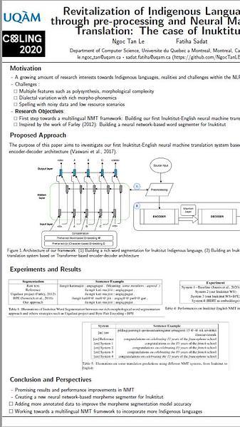 Revitalization of Indigenous Languages through Pre-processing and Neural Machine Translation: The case of Inuktitut