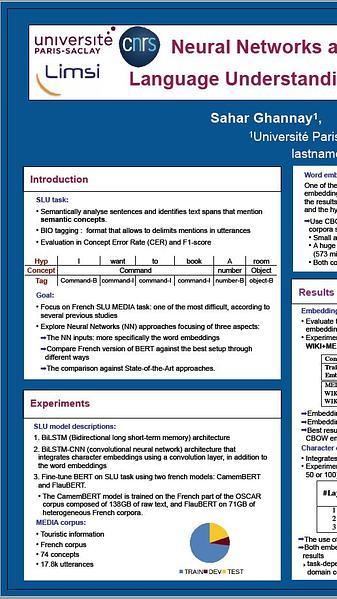 Neural Networks approaches focused on French Spoken Language Understanding: application to MEDIA Evaluation Task