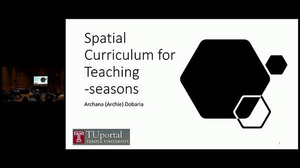 A Spatial Curriculum for Teaching Seasons