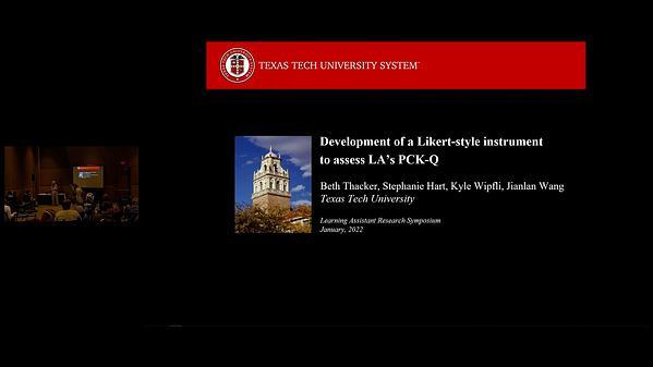 Development of a Likert-style instrument to assess LA’s PCK-Q