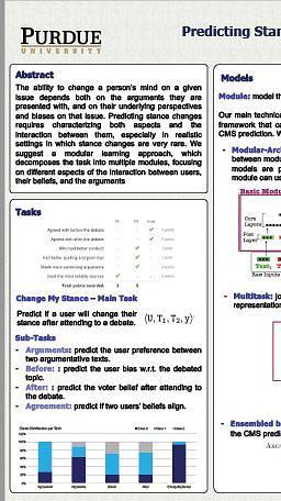 Predicting Stance Change Using Modular Architectures