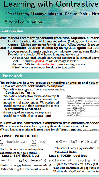 Learning with Contrastive Examples for Data-to-Text Generation