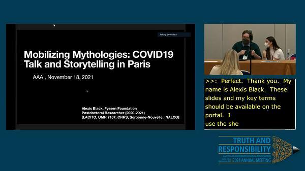 Mobilizing Mythologies : COVID19 Talk and Storytelling in Paris