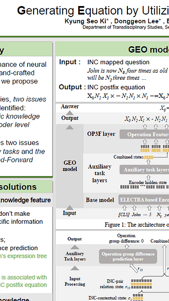 Generating Equation by Utilizing Operators : GEO Model