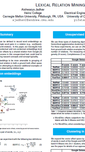 Lexical Relation Mining in Neural Word Embeddings