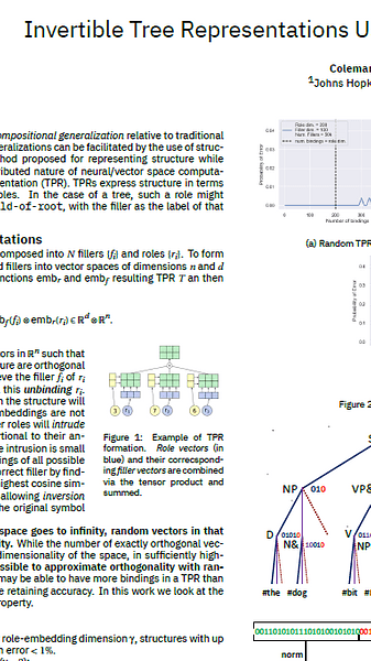 Invertible Tree Representations using a Cryptographic Role Embedding Scheme