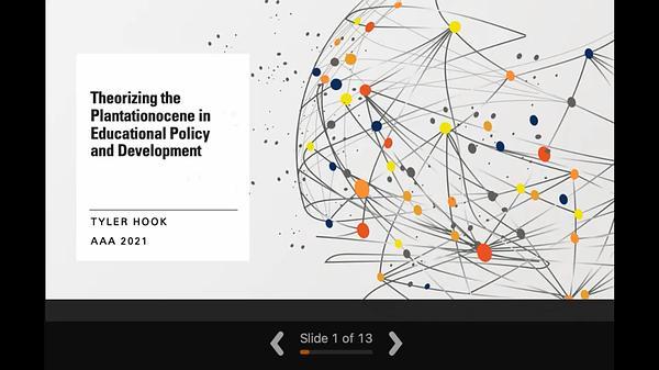 Theorizing the Plantationocene in Educational Policy and Development