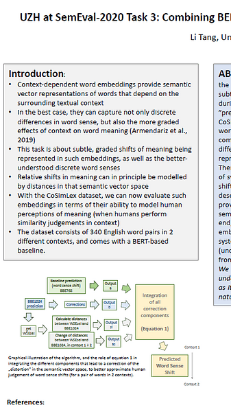 Combining BERT with WordNet sense embeddings to predict graded word similarity changes