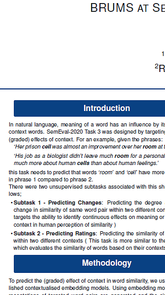 Contextualised Embeddings for Predicting the (Graded) Effect of Context in Word Similarity