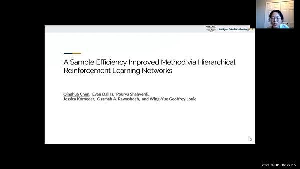 A Sample Efficiency Improved Method via Hierarchical Reinforcement Learning Networks