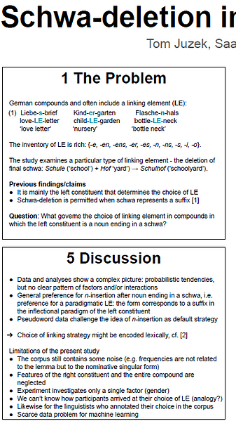 Schwa-deletion in German noun-noun compounds