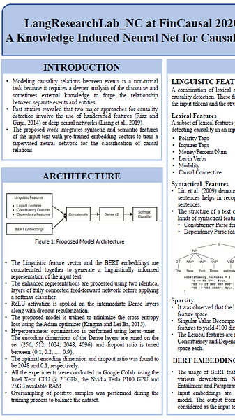 A Knowledge Induced Neural Net for Causality Detection