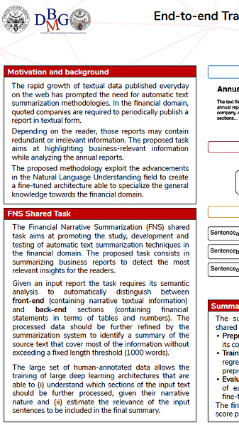 End-to-end Training For Financial Report Summarization