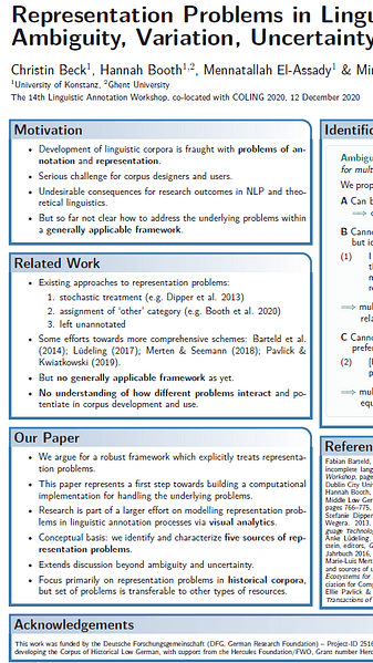 Representation Problems in Linguistic Annotations: Ambiguity, Variation, Uncertainty, Error and Bias