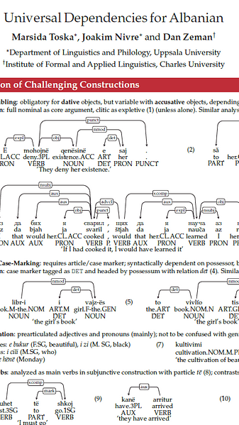 Universal Dependencies for Albanian