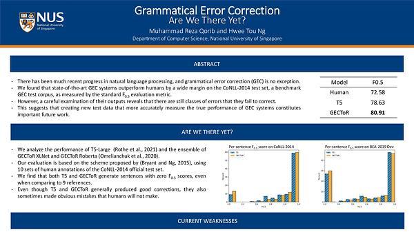 Grammatical Error Correction: Are We There Yet?