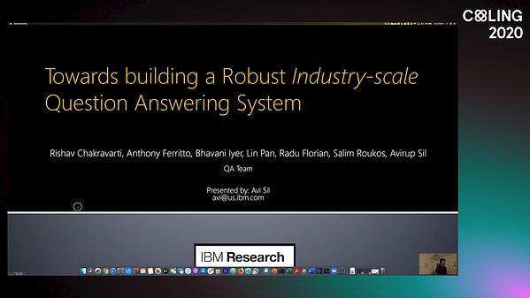 Towards Building a Robust Industry-scale Question Answering System