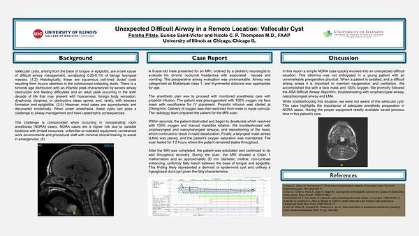 Unexpected Difficult Airway in a Remote Location: Vallecular Cyst