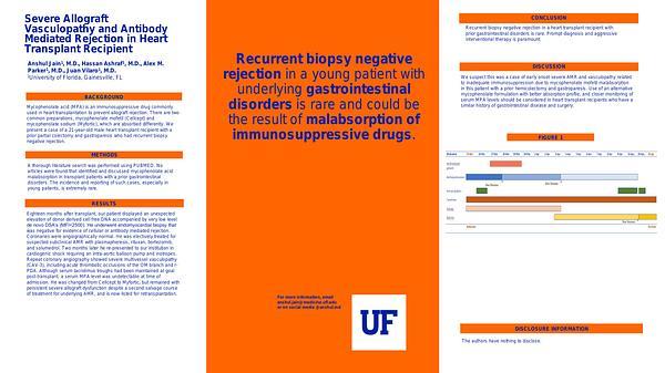 Severe Allograft Vasculopathy and Antibody Mediated Rejection in Heart Transplant Recipient