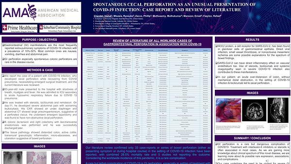 Spontaneous Colonic Perforation as an unusual presentation of COVID-19 infection: Case Report and Review of literature