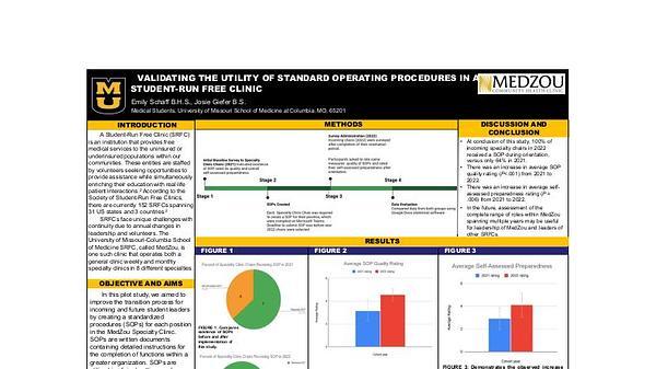 Validating the Utility of Standard Operating Procedures in a Student-Run Free Clinic