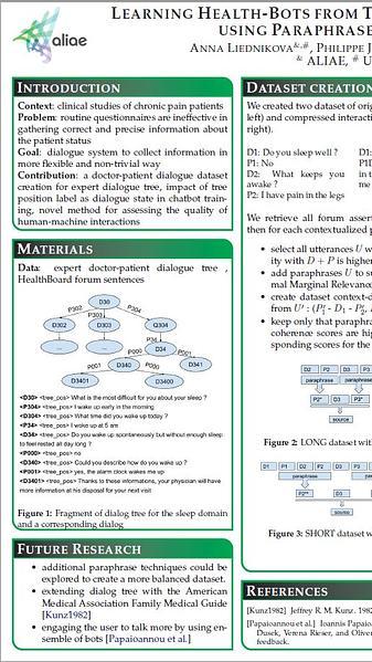 Learning Health-Bots from Training Data that was Automatically Created using Paraphrase Detection and Expert Knowledge