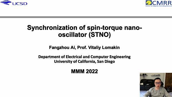 Synchronization of Spin Torque Nano