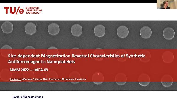 Size dependent Magnetization Reversal Characteristics of Synthetic Antiferromagnetic Nanoplatelets