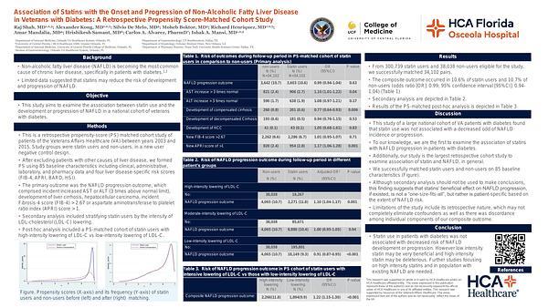 Association of Statins with the Onset and Progression of Non-Alcoholic Fatty Liver Disease in Veterans with Diabetes: A Retrospective Propensity Score-Matched Cohort Study