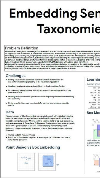 Embedding Semantic Taxonomies