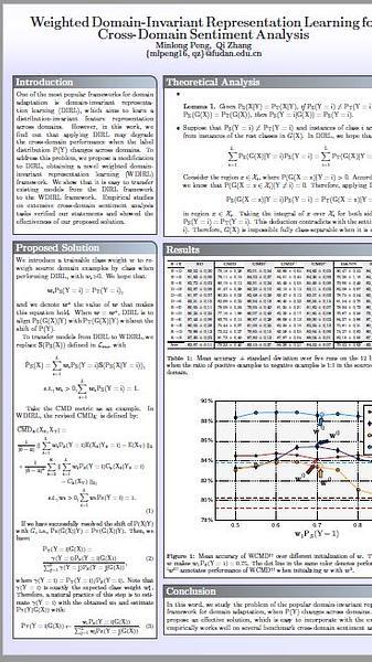 Weighted Domain-Invariant Representation Learning for Cross-Domain Sentiment Analysis