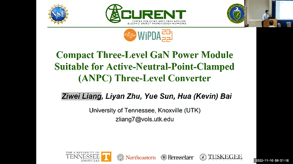 Compact Three-Level GaN Power Module Suitable for Active-Neutral-Point-Clamped (ANPC) Three-Level Converter