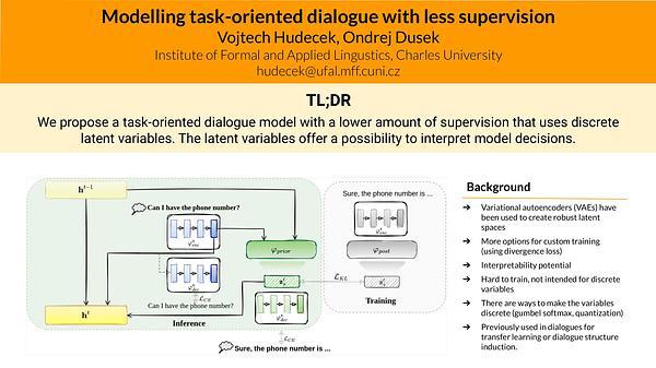 Learning Interpretable Latent Dialogue Actions With Less Supervision