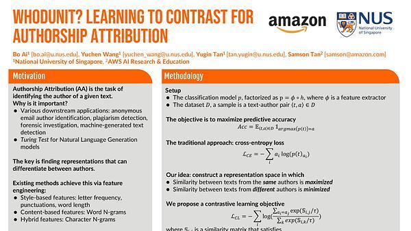 Whodunit? Learning to Contrast for Authorship Attribution