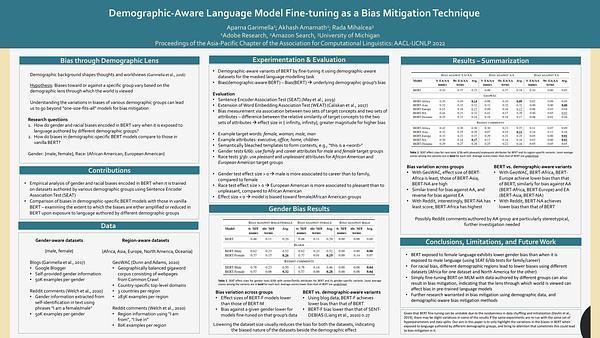 Demographic-Aware Language Model Fine-tuning as a Bias Mitigation Technique