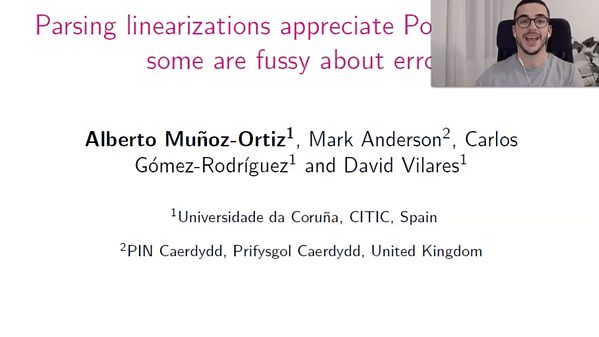 Parsing linearizations appreciate PoS tags - but some are fussy about errors