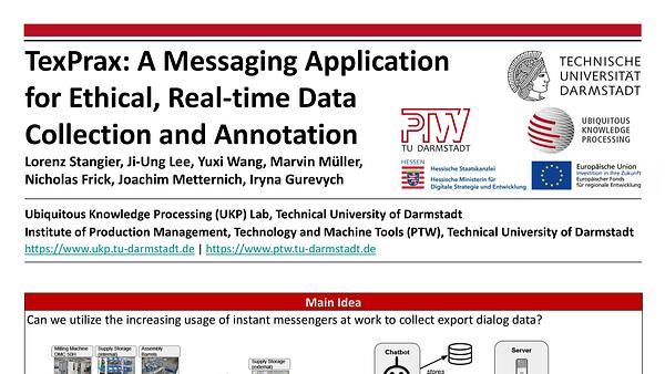 TexPrax: A Messaging Application for Ethical, Real-time Data Collection and Annotation