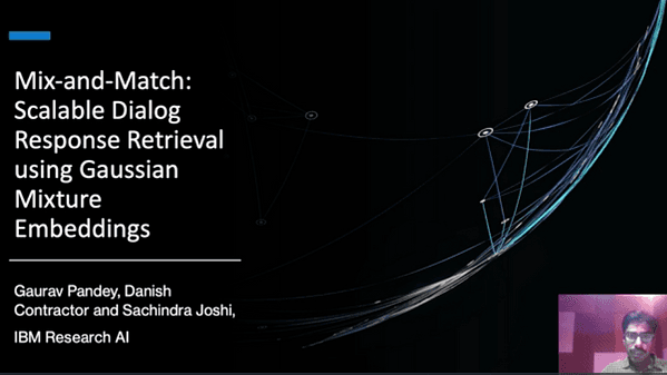 Mix-and-Match: Scalable Dialog Response Retrieval using Gaussian Mixture Embeddings