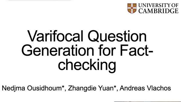 Varifocal Question Generation for Fact-checking