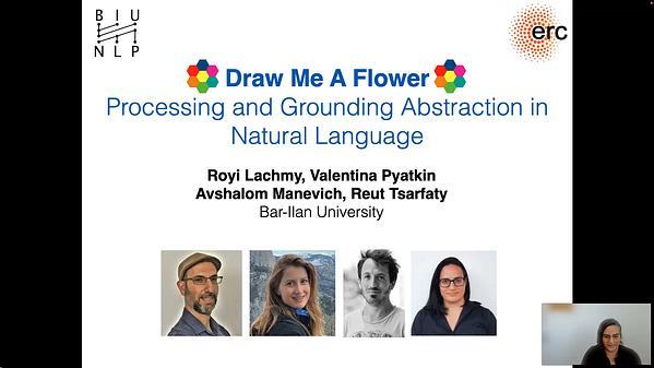 Draw Me a Flower: Processing and Grounding Abstraction in Natural Language
