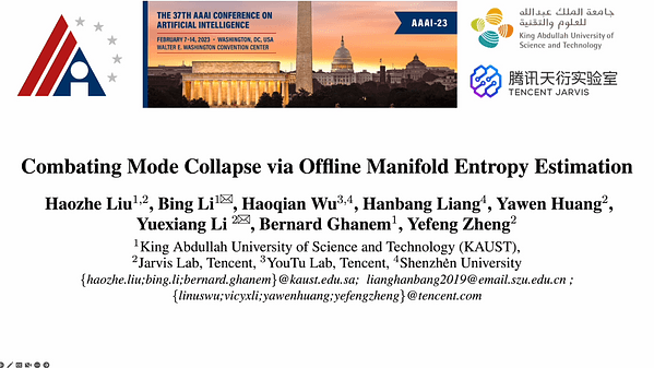 Combating Mode Collapse via Offline Manifold Entropy Estimation