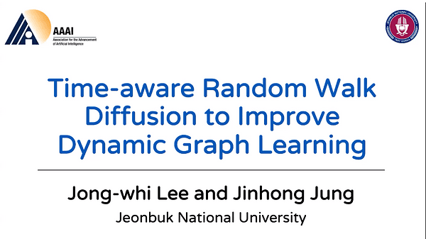 Time-aware Random Walk Diffusion to Improve Dynamic Graph Learning