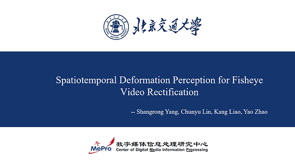 Spatiotemporal Deformation Perception for Fisheye Video Rectification