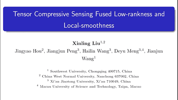 Tensor Compressive Sensing Fused Low-rankness and Local-smoothness