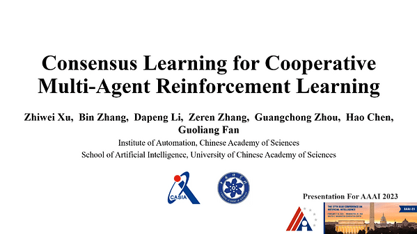 Consensus Learning for Cooperative Multi-Agent Reinforcement Learning