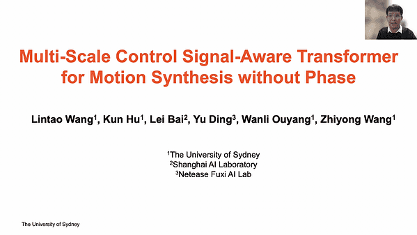 Multi-Scale Control Signal-Aware Transformer for Motion Synthesis without Phase