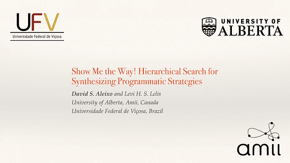 Show Me the Way! Hierarchical Search for Synthesizing Programmatic Strategies