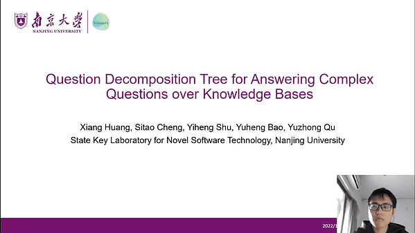 Question Decomposition Tree for Answering Complex Questions over Knowledge Bases