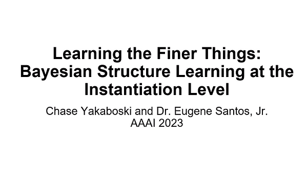 Learning the Finer Things: Bayesian Structure Learning at the Instantiation Level