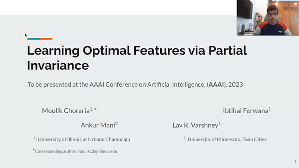 Learning Optimal Features via Partial Invariance